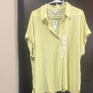 Banana Republic Light Yellow Button Down Shirt
